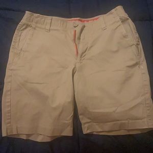 Under Armour Flat front four pocket khaki shorts
